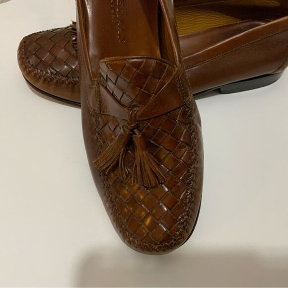 COLE HAAN BROWN TASSEL LOAFERS 9 D LEATHER SOLES main image 9